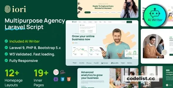 Iori v1.6.9 - Business Website for Company, Agency, Startup with AI writer tool & shopping cart